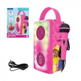 Boxa cu lumini &amp;amp; microfon fara fir, BARBIE