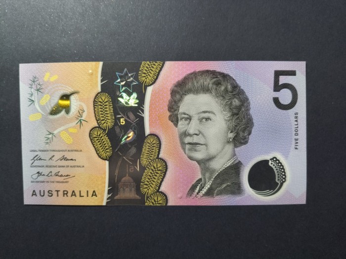 AUSTRALIA 5 DOLARI 2016 UNC