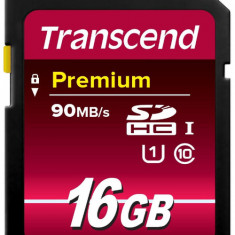 Card de memorie Transcend SDHC, 16GB, Clasa 10, UHS-I
