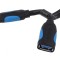 Cablu OTG USB 3.0 USB A la USB C 0.1m Negru