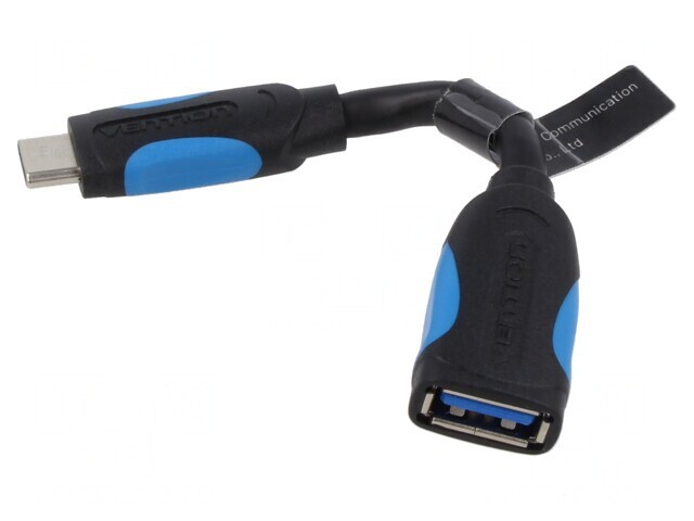 Cablu OTG USB 3.0 USB A la USB C 0.1m Negru