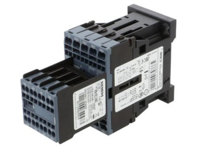 Contactor SIEMENS 8-polar NC x2 NO x6 24VDC 6A pentru şină DIN foto