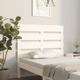 VidaXL Tăblie de pat, alb, 90x3x80 cm, lemn masiv de pin