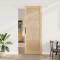 vidaXL Ușă glisantă Altele ORKDAL Natural și alb 83 x 232 cm