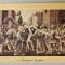 IISUS HRISTOS PE DRUMUL CALVARULUI , LITOGRAFIE , FORMAT CARTE POSTALA , CCA . 1900