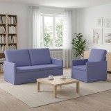 Cumpara ieftin Set de canapea 2 pcs Albastru Jeans Tesatura