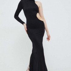 Elisabetta Franchi rochie culoarea negru, maxi, mulata