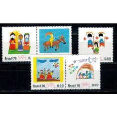 Brazilia 1976 - Craciun, serie neuzata