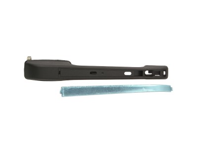 Maner usa exterior Audi 1978-1986, 90/Coupe B2 1984-1987, negru/crom, 813.839.206B, Dreapta foto