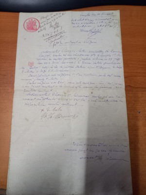 AMS - CONTRACT DE VANZARE, JUD. VASLUI, ANUL 1919 foto