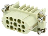 Conector HDC Inserturi Contact Mamă Han D 15 PIN 15 PE
