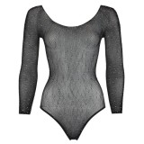 Neglijeuri - NO XQSE Body Sclipitor Marime Small-Large Body din Plasa Acoperit cu Strasuri Sclipitoare