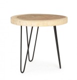 Masuta cafea lemn fier Tuala 56x48 cm
