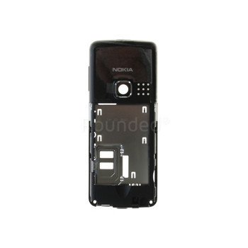 Nokia 6300 Middlecover negru mat foto