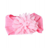 Bentita de par cu floare decorativa pentru bebelusi, roz