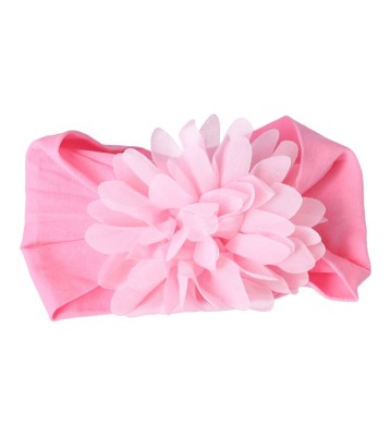 Bentita de par cu floare decorativa pentru bebelusi, roz foto