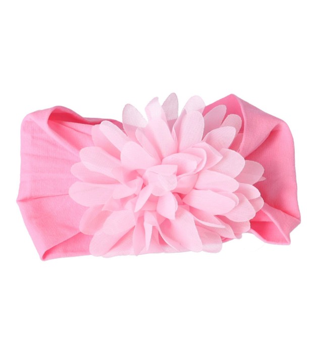 Bentita de par cu floare decorativa pentru bebelusi, roz