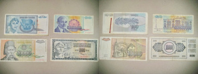 B130-15 Bancnote Yugoslavia moderne intre 1980- 1995. foto