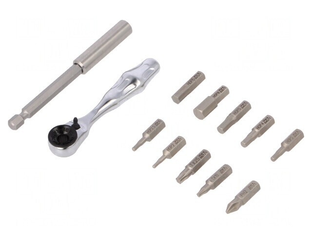 Set Capete Șurubelniță 12 Bucăți Phillips Torx Imbus