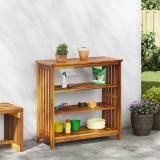 vidaXL Dulap Grădină Maro Acacia 75x35x70cm Lemn Masiv Interior Exterior