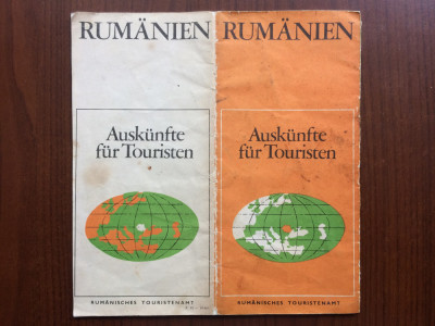 rumanien auskunfte fur touristen informatii pt. turisti brosura 1969 lb. germana foto