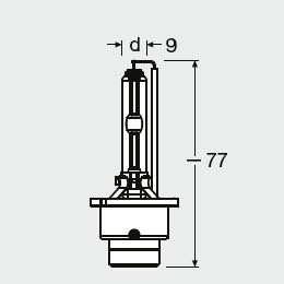 BEC XENON 42V D4S 4150 K XENARC ORIGINAL OSRAM foto