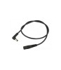 Cablu 0.5m DC 5.5x2.1 mm mufa 90 grade - soclu 5.5x2.1 mm 2A 2x0.5mm2 WEST POL A21-C21-C050-050BK