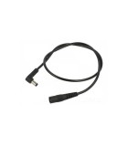 Cablu 0.5m DC 5.5x2.1 mm mufa 90 grade - soclu 5.5x2.1 mm 2A 2x0.5mm2 WEST POL A21-C21-C050-050BK