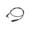 Cablu 0.5m DC 5.5x2.1 mm mufa 90 grade - soclu 5.5x2.1 mm 2A 2x0.5mm2 WEST POL A21-C21-C050-050BK