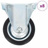 Gossi roti fixe, 8 buc., 75 mm