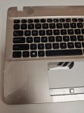 Carcasa superioara cu tastatura palmrest Laptop, Asus, A541N, A541NA, A541NC, 90NB0CG1-R32US0, 60PC01110030G, 39XKFTCJN00, X541UV-1A, aurie, layout US