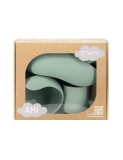 Cumpara ieftin Set pentru diversificare din silicon, Momi Ami - Green