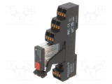 Releu interfață DPDT WEIDM&Uuml;LLER DRI 230V AC 5A pentru șină DIN