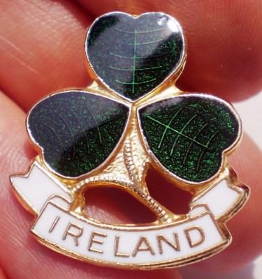 I.660 INSIGNA IRLANDA IRELAND TRIFOI h25mm email foto