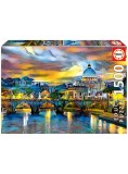 Educa 1500 Pcs St Peters Basilica &amp; St Angelo Bridge Puzzle ( 80-19617)