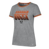 Anaheim Ducks tricou de dama Letter Ringer grey - M, 47 Brand