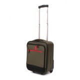 Troler Ella Icon Shadow cu 2 roti, Textil, 40x30x20 cm,&nbsp;Kaki ComfortTravel Luggage