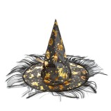 Palarie neagra cu modele de Halloween