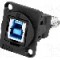 Conector {{Tip conector}}, colier (2 orificii), orificiu pentru &amp;#351;urub conic, pt. montare pe panou, CLIFF - CP30206N