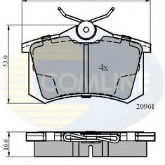 Set placute frana,frana disc PEUGEOT 307 CC (3B) (2003 - 2016) COMLINE CBP0797