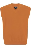 Tricou fără m&acirc;neci oversize pentru bărbați: top de mărime mare plus, guler &icirc;n V, din bumbac