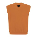Tricou fără m&acirc;neci oversize pentru bărbați: top de mărime mare plus, guler &icirc;n V, din bumbac