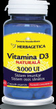 Vitamina d3 naturala 3000ui 30cps vegetale, Herbagetica