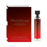 Mostră parfum cu feromoni PHEROSTRONG Limited Edition, pentru femei, cu note de coacăze negre, frezie și vanilie, 1 ml