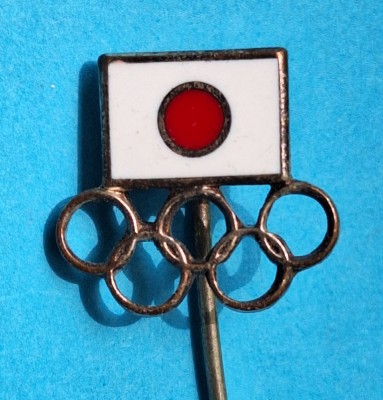 Japonia - Olimpiada din anul 1964 - Tokyo - insigna olimpica foto