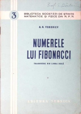 NUMERELE LUI FIBONACCI-N.V. VOROBIEV-270942 foto