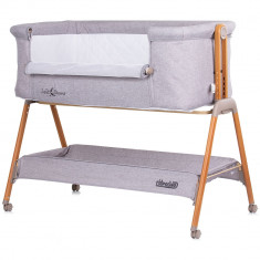 Patut co-sleeper Chipolino Sweet Dreams grey wood