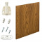 [en.casa]? Usa dulap design combinat ? usa pentru sistem rafturi de perete - 42x42 cm - efect lemn de nuc HausGarden Leisure