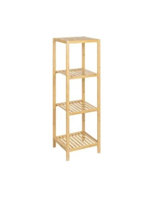 Etajera depozitare KL272, cu 4 rafturi, lemn, multifunctional, natur foto