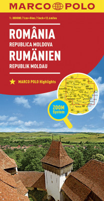MARCO POLO L&amp;auml;nderkarte Rum&amp;auml;nien, Republik Moldau 1:800 000 foto